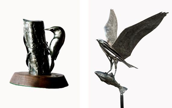 Bird sculptures